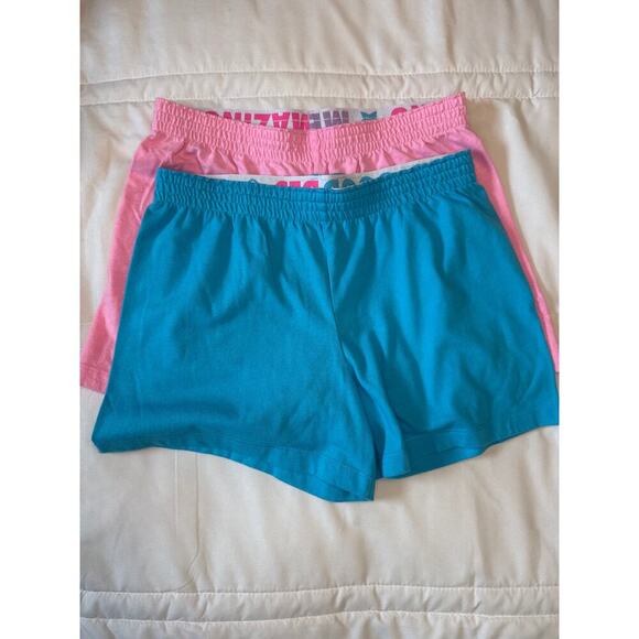 Lot of 2 Wonder Nation Girls Pull On Shorts Size Large (10) Pink & Light Blue - Picture 2 of 5